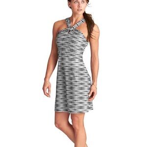 Athleta Black and White Patterned Dress- PRINTED KIKI SWIM DRESS /ATHLETIC DRESS